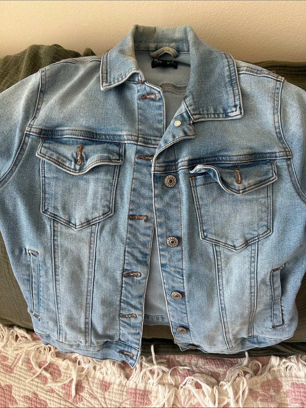 Classic Light Blue Denim Jacket - Women Jean Jacket